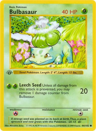 Bulbasaur Card